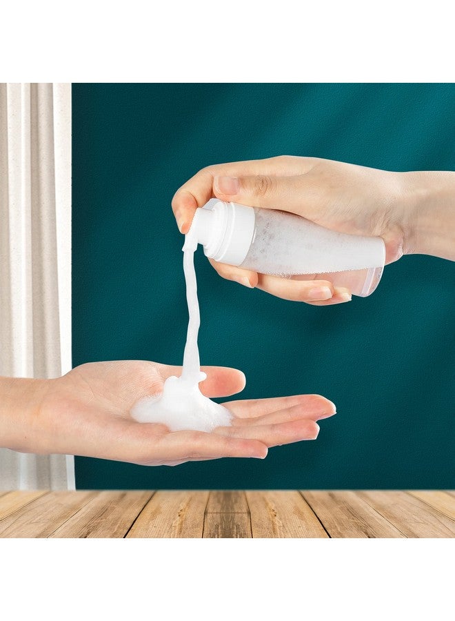 RAYNAG 2 Pack Foam Pump Bottles Foamer Bottle Mini Travel Size Soap Dispenser Mini Clear Bottles Plastic Pump Bottle, 50 Ml/1.7 Oz  - Image 2