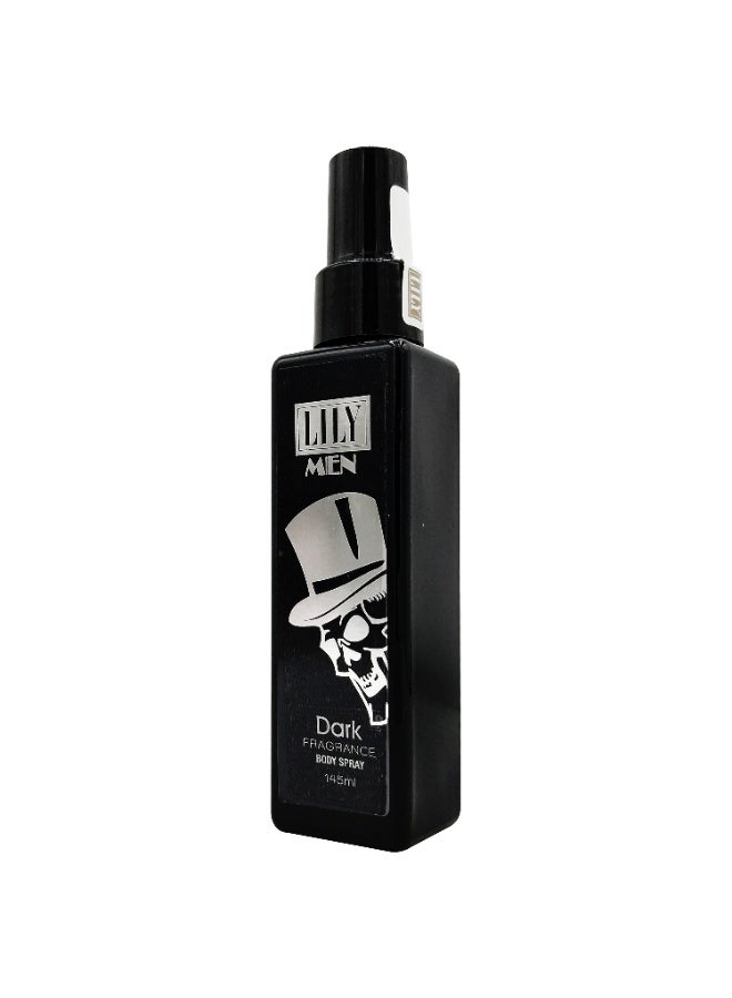 Lily Premium Body Splash For Men Dark 145 ml - Image 2