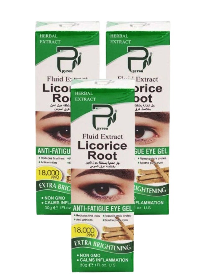 بيرون 3 قطع جل جذر عرق السوس للعين 30مل - Image 1