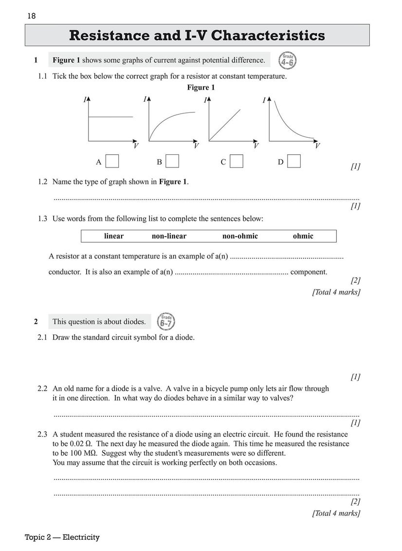 null - GCSE Physics AQA Exam Practice Workbook - Higher (answers sold separately) - Image 1