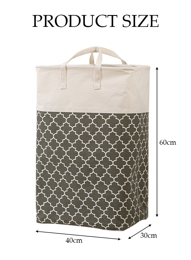 DUNISO Foldable Laundry Baske, Laundry Hamper, Collapsible Large Laundry Baskets with Easy Carry Handles Freestanding Waterproof Clothes Hamper Storage Basket for Clothes Organizer  - Image 4