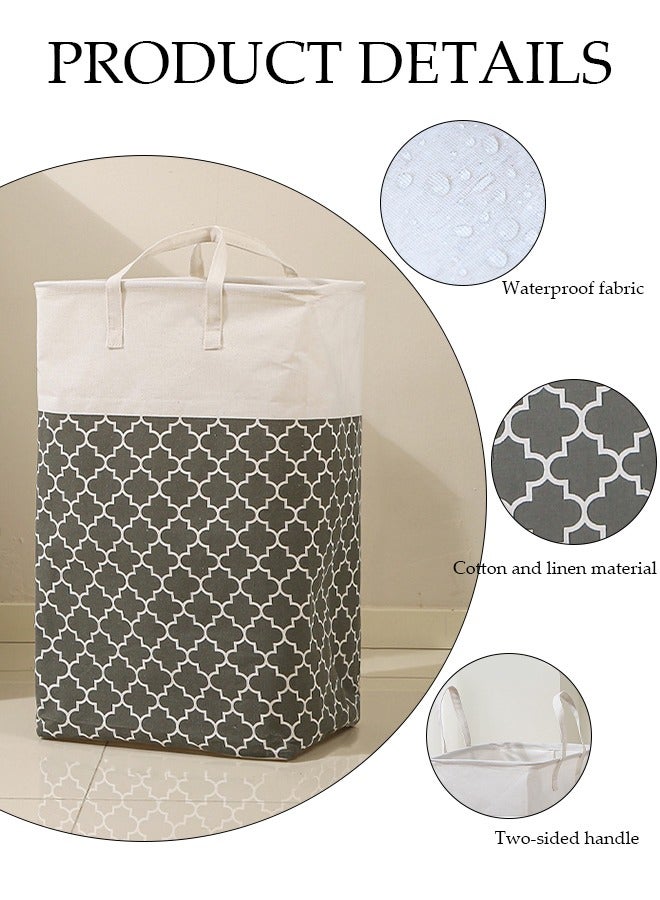 DUNISO Foldable Laundry Baske, Laundry Hamper, Collapsible Large Laundry Baskets with Easy Carry Handles Freestanding Waterproof Clothes Hamper Storage Basket for Clothes Organizer  - Image 5