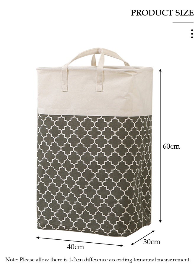 DUNISO Foldable Laundry Baske, Laundry Hamper, Collapsible Large Laundry Baskets with Easy Carry Handles Freestanding Waterproof Clothes Hamper Storage Basket for Clothes Organizer - Image 2