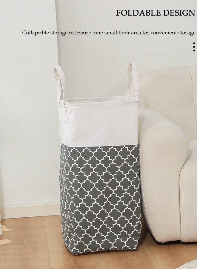 DUNISO Foldable Laundry Baske, Laundry Hamper, Collapsible Large Laundry Baskets with Easy Carry Handles Freestanding Waterproof Clothes Hamper Storage Basket for Clothes Organizer - Image 3