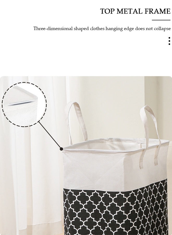 DUNISO Foldable Laundry Baske, Laundry Hamper, Collapsible Large Laundry Baskets with Easy Carry Handles Freestanding Waterproof Clothes Hamper Storage Basket for Clothes Organizer - Image 5