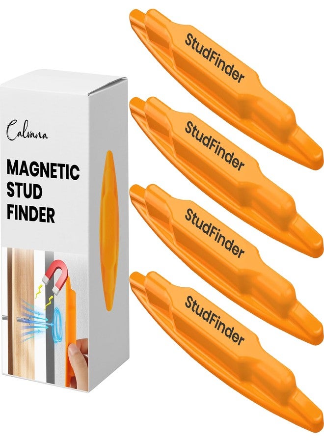 Calvana (4-Pack) Calvana Magnetic Stud Finder Wall Scanner, Stud Finder Magnet, Wall Detector Scanner, Compatible with All Drywall Construction, No Batteries Required, Wall-Friendly Construction，Easy to Use - Image 1