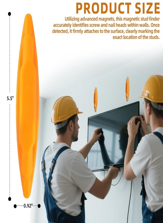 Calvana (4-Pack) Calvana Magnetic Stud Finder Wall Scanner, Stud Finder Magnet, Wall Detector Scanner, Compatible with All Drywall Construction, No Batteries Required, Wall-Friendly Construction，Easy to Use - Image 3