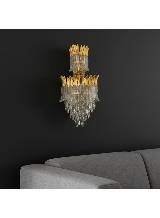 Target Crystal Creative Gold Wall Lamp For Living Room Bedroom 32x58cm - Image 2
