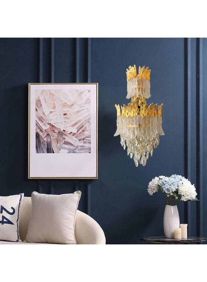 Target Crystal Creative Gold Wall Lamp For Living Room Bedroom 32x58cm - Image 4