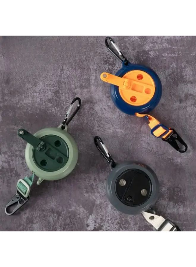 Retractable 13.4FT Green Travel Clothesline Portable Adjustable Laundry Rope For Outdoor Camping - Image 2