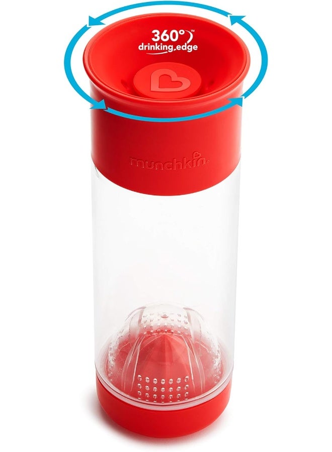 MunchkinÂ® MiracleÂ® 360 Fruit Infuser Water Bottle, 20 Ounce, Red - Image 4