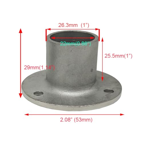 Douzime Boat Floor Yacht Deck Drain 1” Stainless Steel 316 Drainage Hardware Replacement Accessories - Image 3
