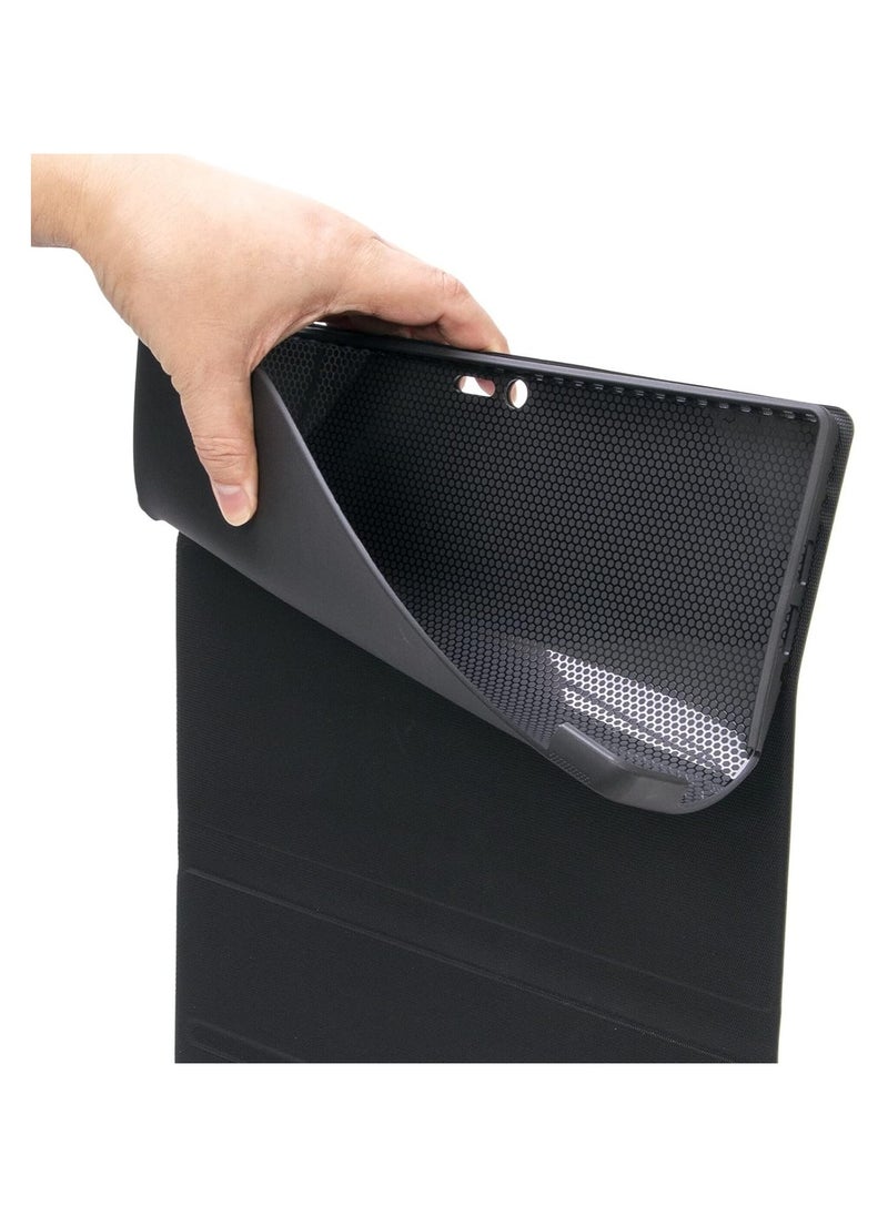 General - Arabic and English keyboard cover for Surface Pro 4/5/6/7/Surface Pro8/Surface Pro9, leather tablet cover with wireless detachable Bluetooth keyboard and trackpad mouse - Image 1