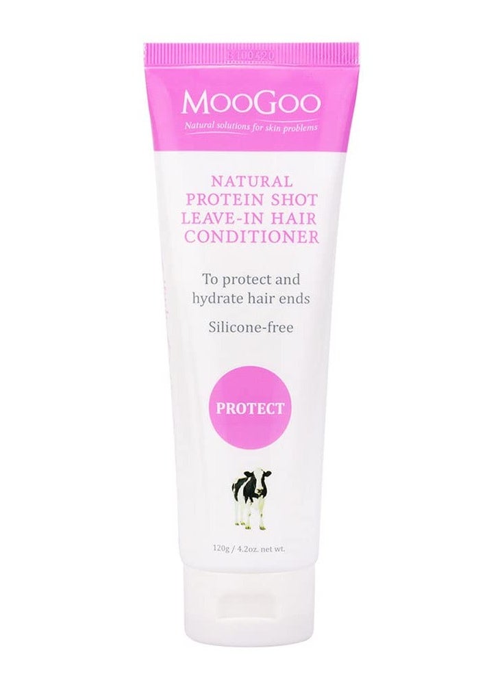 MOOGOO MooGoo Protein Shot Leave In Conditioner - A Natural Hydrating Hair Treatment for Dry Damaged Hair - for Women and for Men. Paraben Free, Cruelty Free.  - Image 1