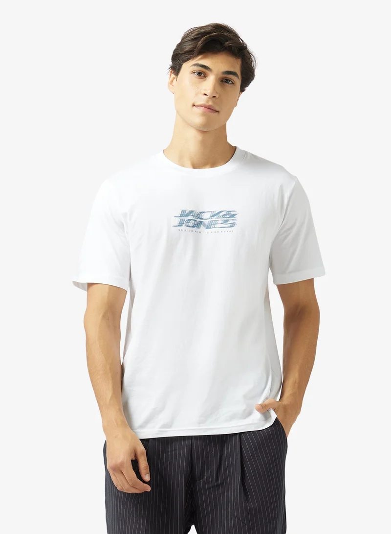JACK & JONES Logo Crew Neck T-Shirt