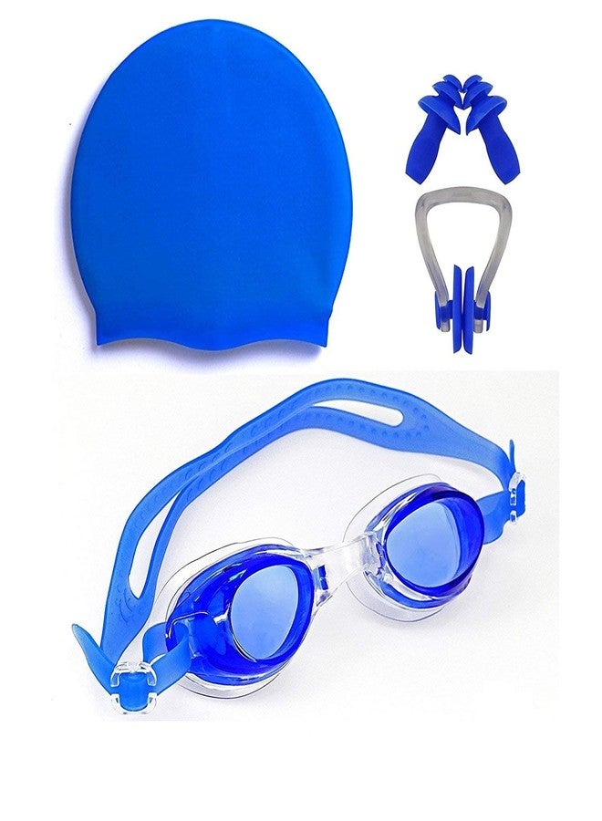 DRAUSS Men Swimming Costume | Shorts | Trunk Goggles Cap 2 Earplug 1 Nose Clip Swimming Kit (28In to 34In Waist Size)(Blue) - Image 5
