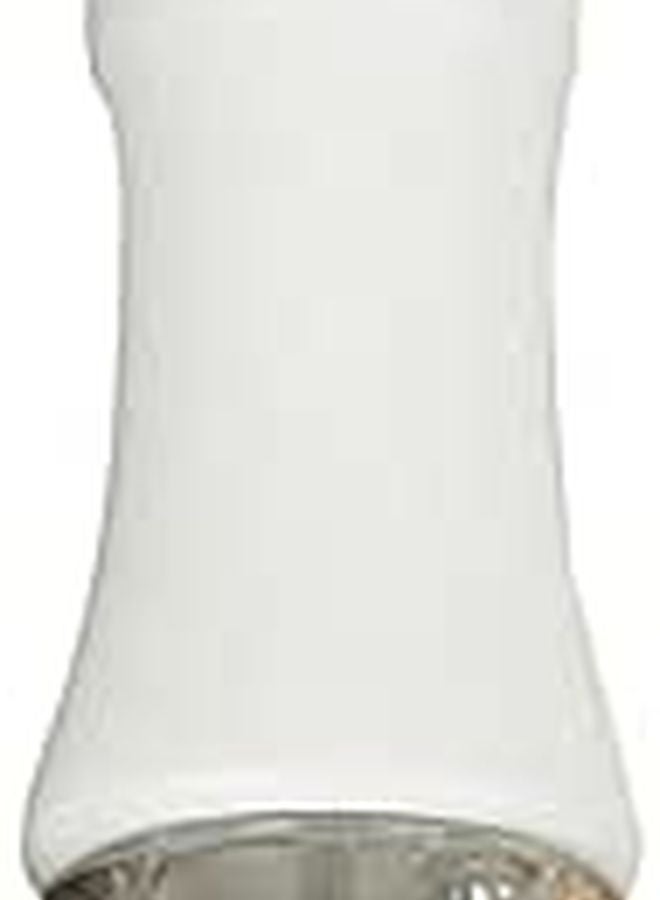 6 Inch White Manual Pepper Grinder and Salt Mill Refillable Kitchen Gadget - Image 1