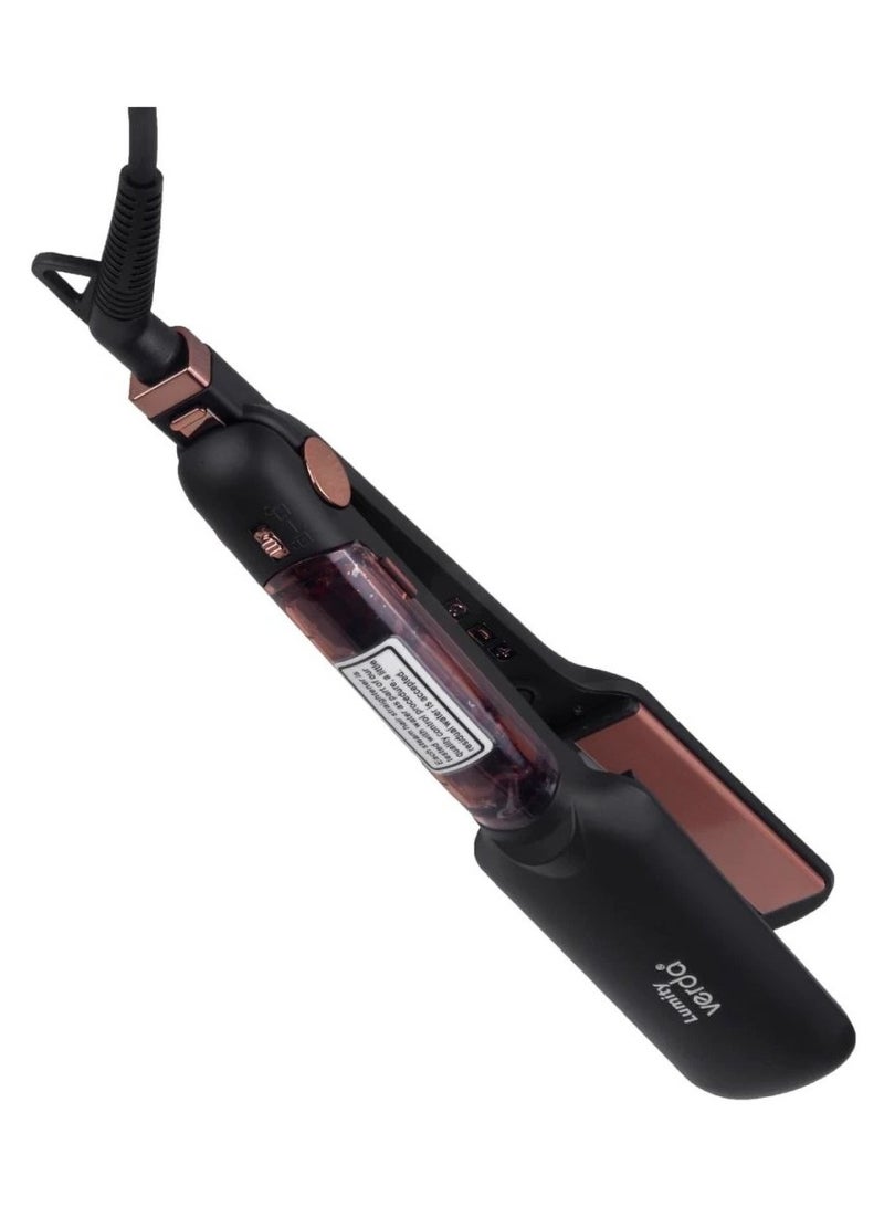 Sleek 80W Professional Hair Straightener with LED Display and Adjustable Temperature – Modern Black Design - Image 3
