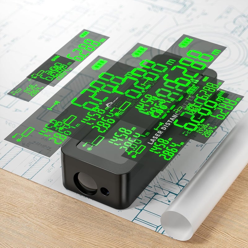 Tomahawk ® LMN-0050، مقياس المسافة بالليزر 50م دقة ±2 مم قياس سريع 0.5 ثانية متعدد الوحدات للمسافة/المساحة/الحجم الدرجة II <1mW ليزر نطاق 0.05–50م إيقاف تلقائي يعمل في -10°C إلى 40°C - Image 3