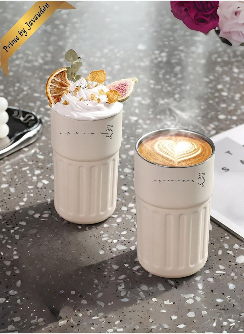 Smart Thermal Coffee Mug with LED Temperature Display Spill Proof Water Bottle, Portable Vacuum Insulated Travel Mug Coffee Cup (450ml)