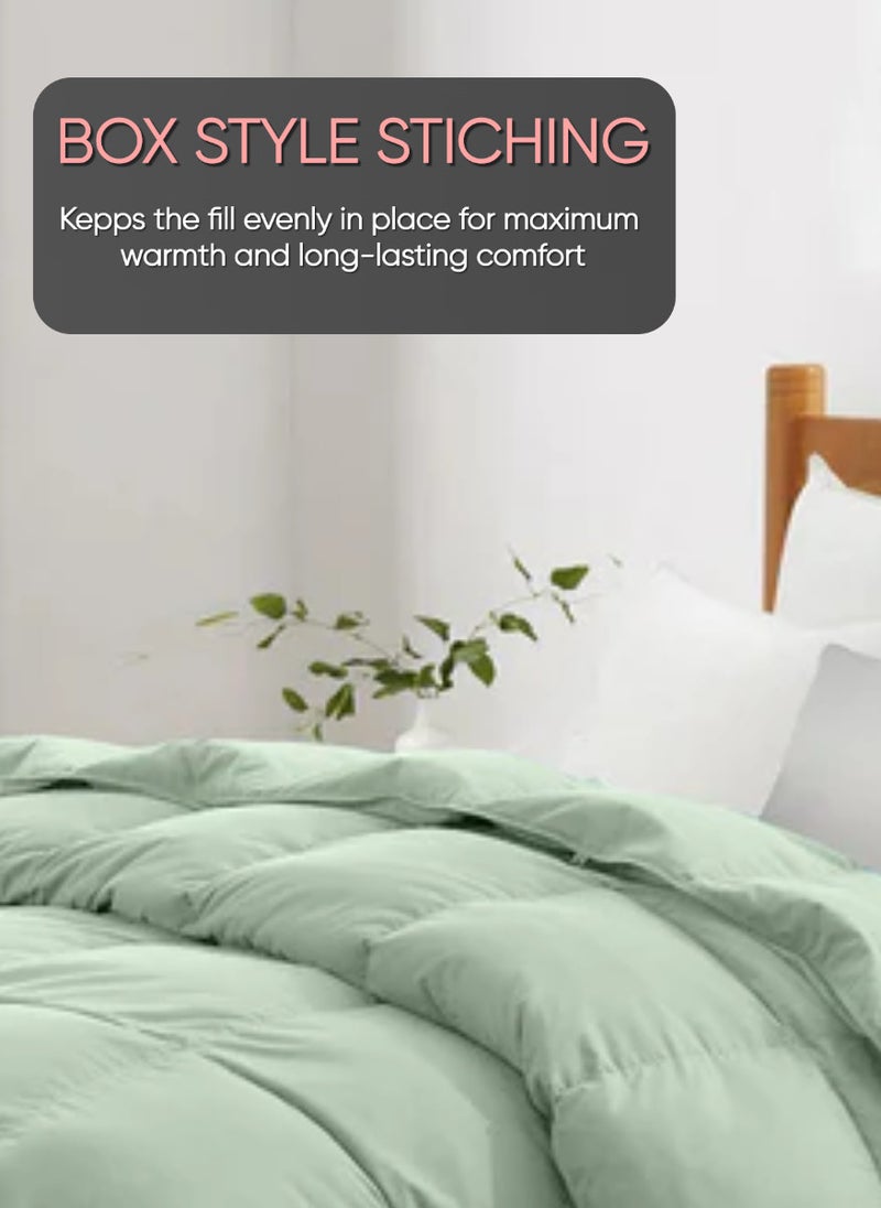 Blueberry Mint Green Colour Solid Microfibre Duvet Fillers Microfiber 200x220Cm - Image 4