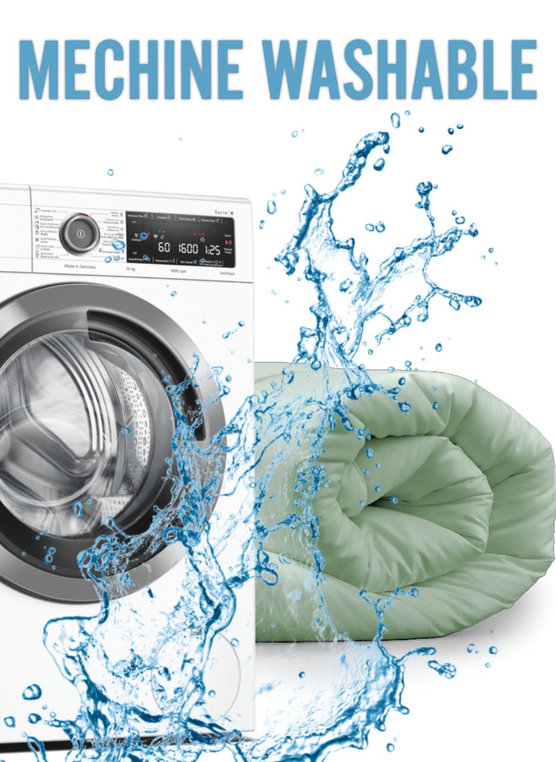 Blueberry Mint Green Colour Solid Microfibre Duvet Fillers Microfiber 200x220Cm - Image 5