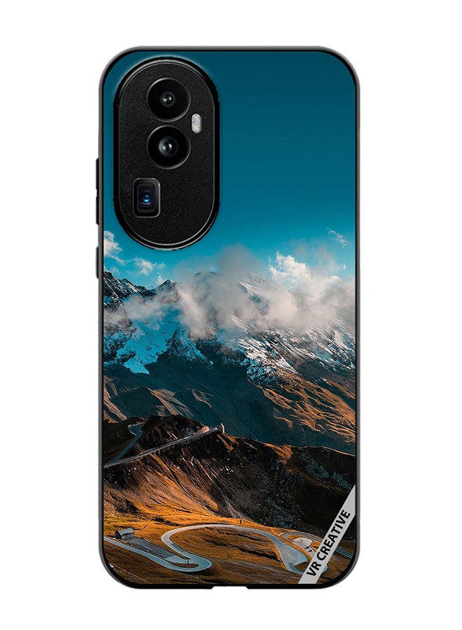 VR CREATIVE Protective Case Cover For Oppo Reno 10 Pro Plus Road And Mountains Design Multicolour - Image 1