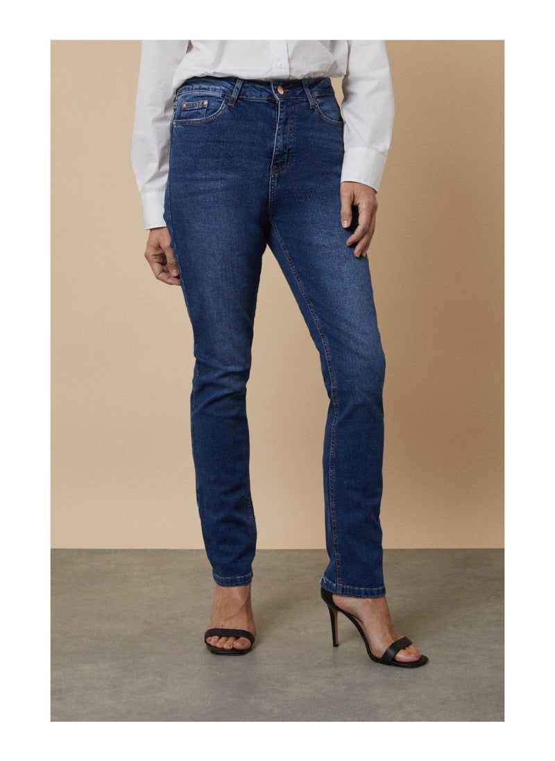Wallis - Petite Harper Straight Leg Jean - Image 1