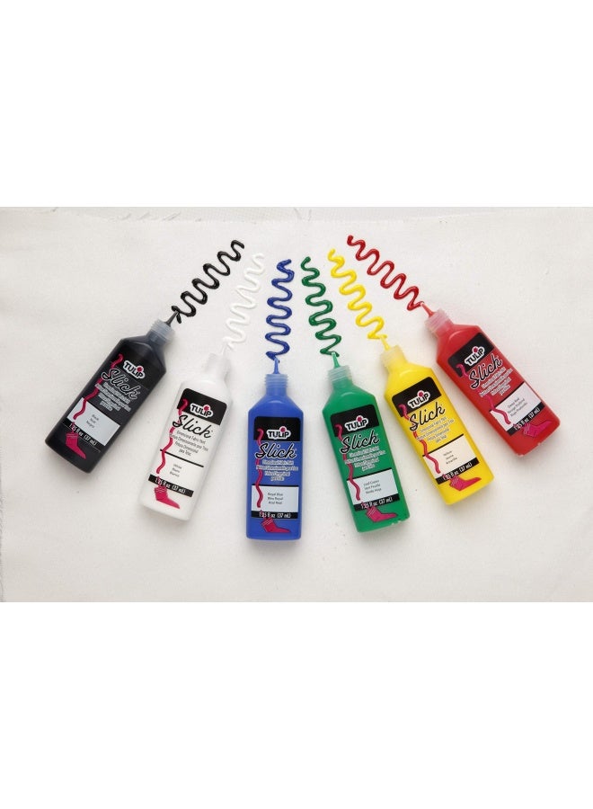 TULIP 17581 Dimensional Metallic Fabric Paint 6Pack Slick 125 oz TUDFP6PK - Image 4