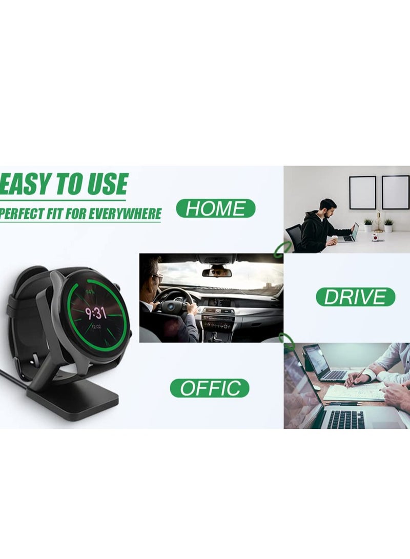 KASTWAVE حامل شاحن بديل، متوافق مع ساعة Amazfit GTR 3، GTR 3 Pro، GTS 3 الذكية، قاعدة شحن مع كابل شاحن USB مناسب لساعة Amazfit GTR 3 - Image 3