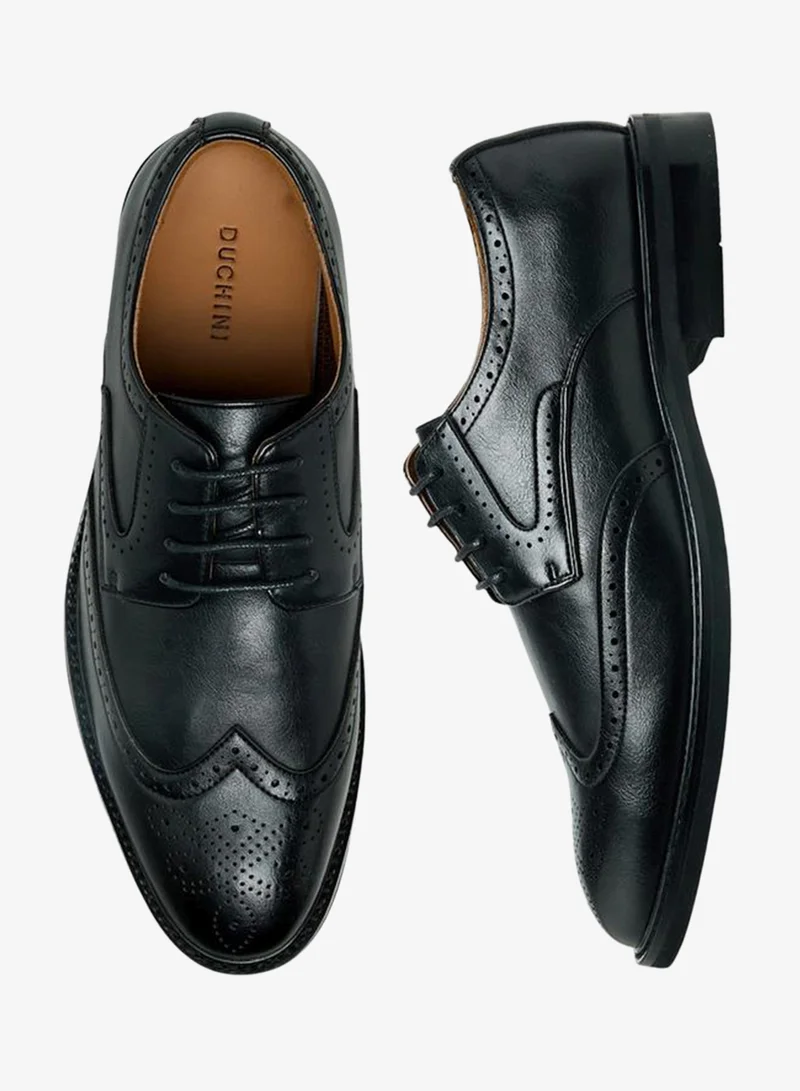 DUCHINI BLACK Men Lace-Up Derby Shoes for Men | Best Price UAE
