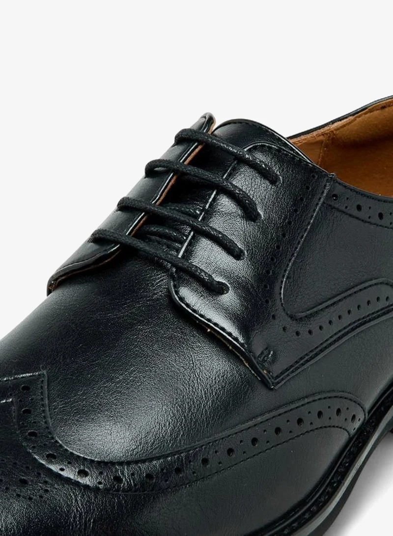 DUCHINI BLACK Men Lace-Up Derby Shoes for Men | Best Price UAE