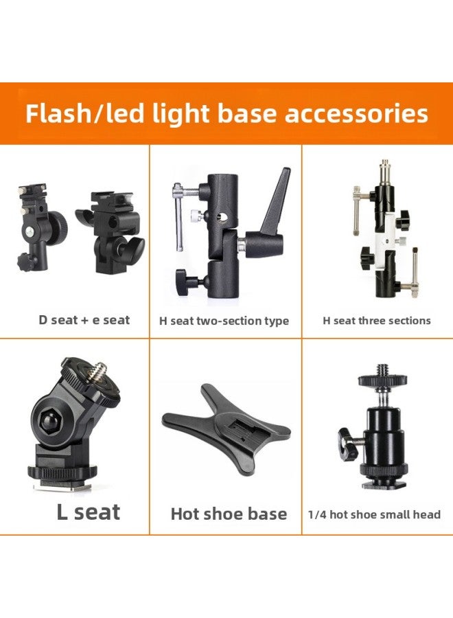 Generic Flash D Seat Ii Generation E Seat L Gold H Seat Flash Seat External Reflective Umbrella Tripod Photography Light Stand Flash-Body Color:Hot Shoe Ball Head Monster  - Image 2