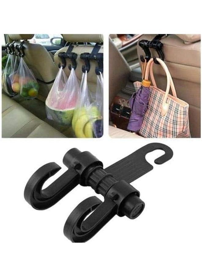 Generic Car Back Seat Hook, Headrest Hanger Clip Holder for Bag, Purse, Cloth & Grocery 2 Pieces  - Image 2