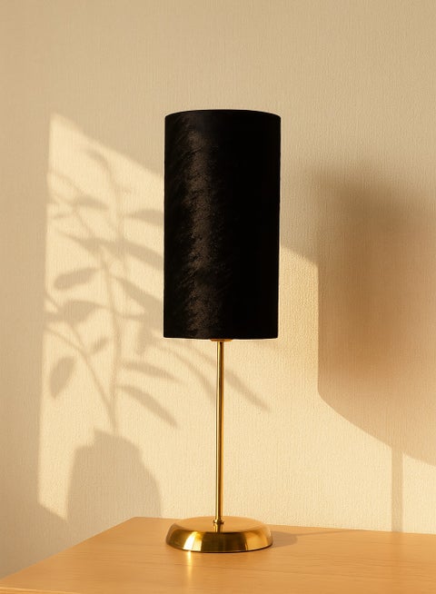 Petit Tavolo Gold Table Lamp - Black (Velvet)