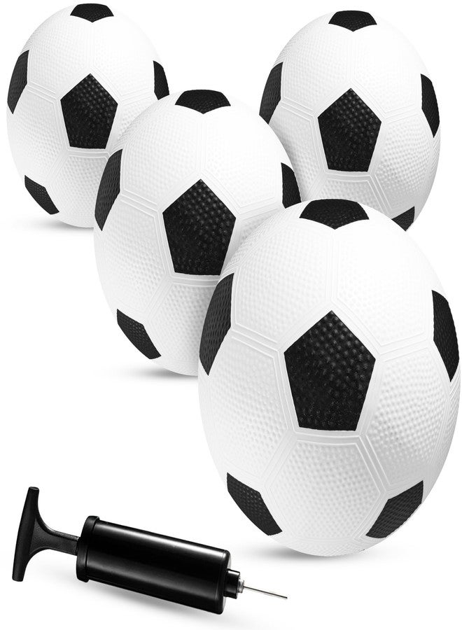 PlayBolt Size 3 Soccer Balls for Toddlers & Kids (4 Pack) - PVC Youth Soccer Balls - Small Beginner Sports & Practice Playground Balls for Backyard, Recess, School, Indoor or Outdoor with Pump - Image 1