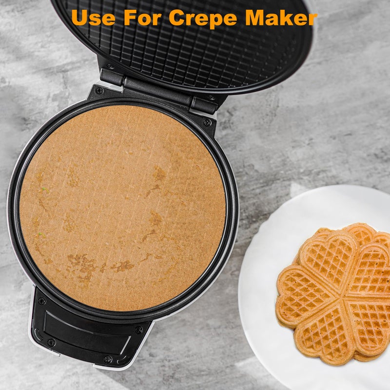 SMARTAKE 200 Pcs Unbleached Parchment Paper Baking Sheets Round, 9 Inches Non-Stick Precut Baking Parchment, for Baking Grilling Air Fryer Steaming Bread Cup Cake Cookie and More - Image 5