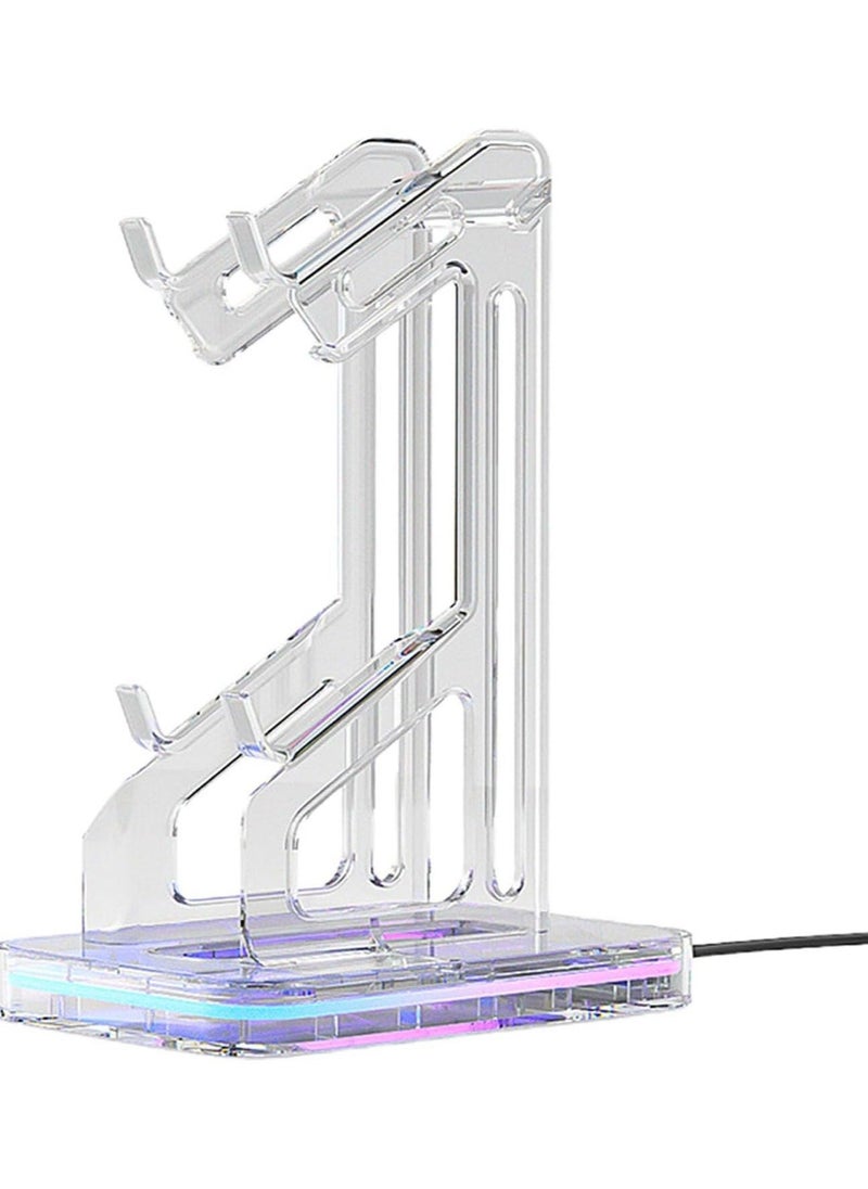 Gamepad Stand, Universal Desktop Controller Organizer Rack with 2 Charging Holes,  Display and Organization Gaming Controller Holder for Storage, Organization  Display(B) - Image 1