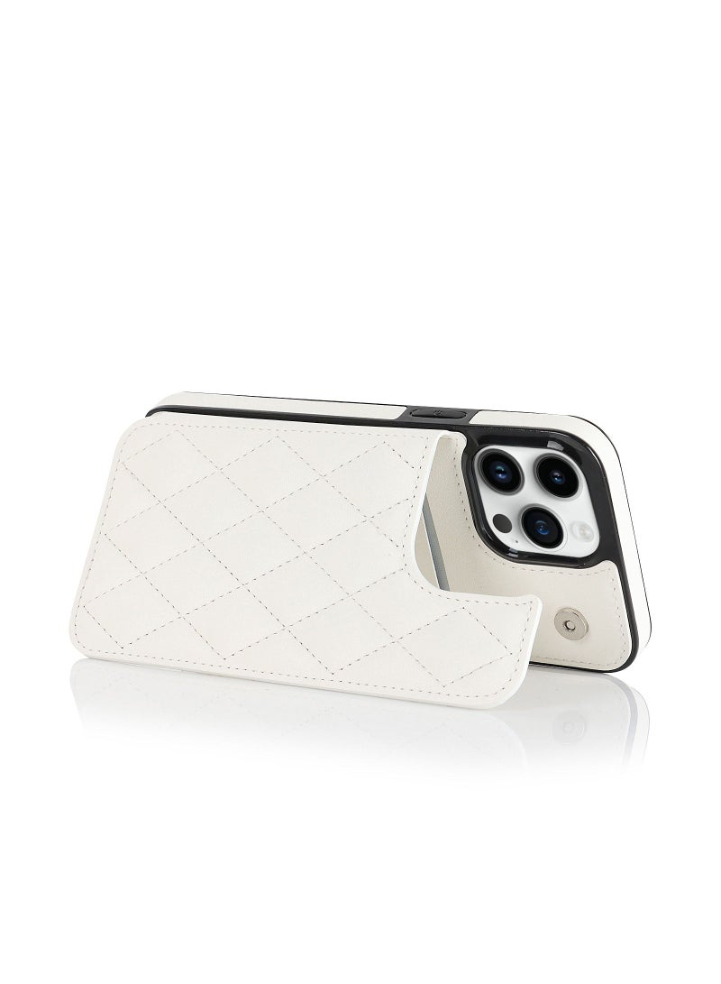 Suteni Back Cover Leather Card Slots Magnetic Back Phone Case for iPhone - Image 4