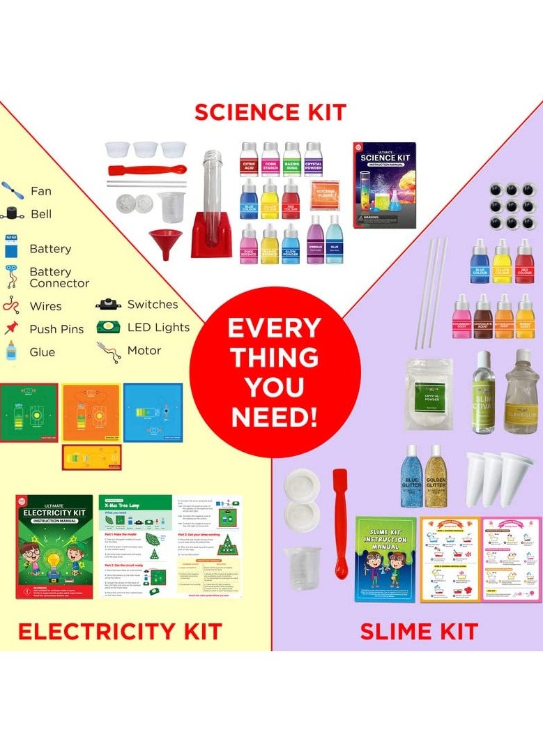 Einstein Box Einstein Box 3-in-1 Science Gift Set of Science Kit, Electricity Kit & Slime Kit 5,6,7,8,9,10, 12 | Learning and Educational Toys for Boys & Girls  - Image 4