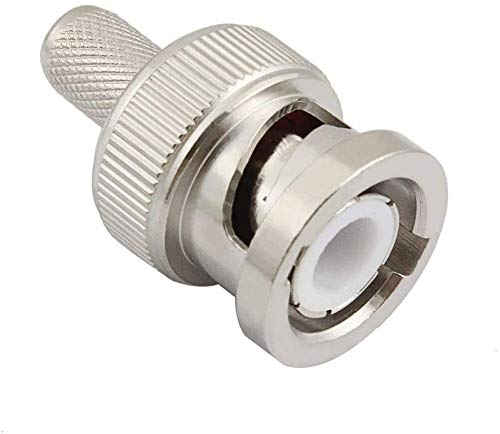 eifagur （Pack of 10） BNC Male Q9 Plug Crimp for RG6 5D-FB LMR300 Cable RF Coaxial Adapter Connector - Image 2