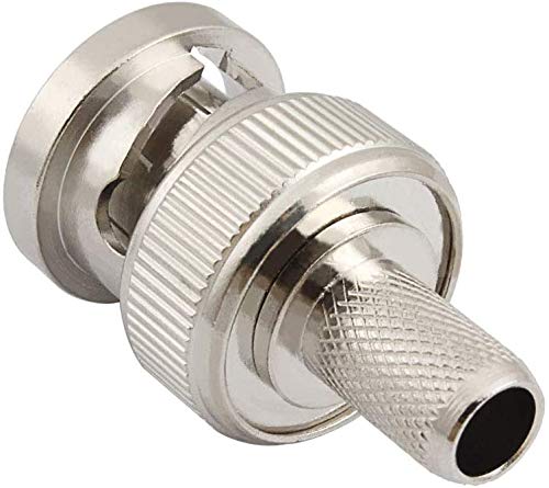 eifagur （Pack of 10） BNC Male Q9 Plug Crimp for RG6 5D-FB LMR300 Cable RF Coaxial Adapter Connector - Image 5