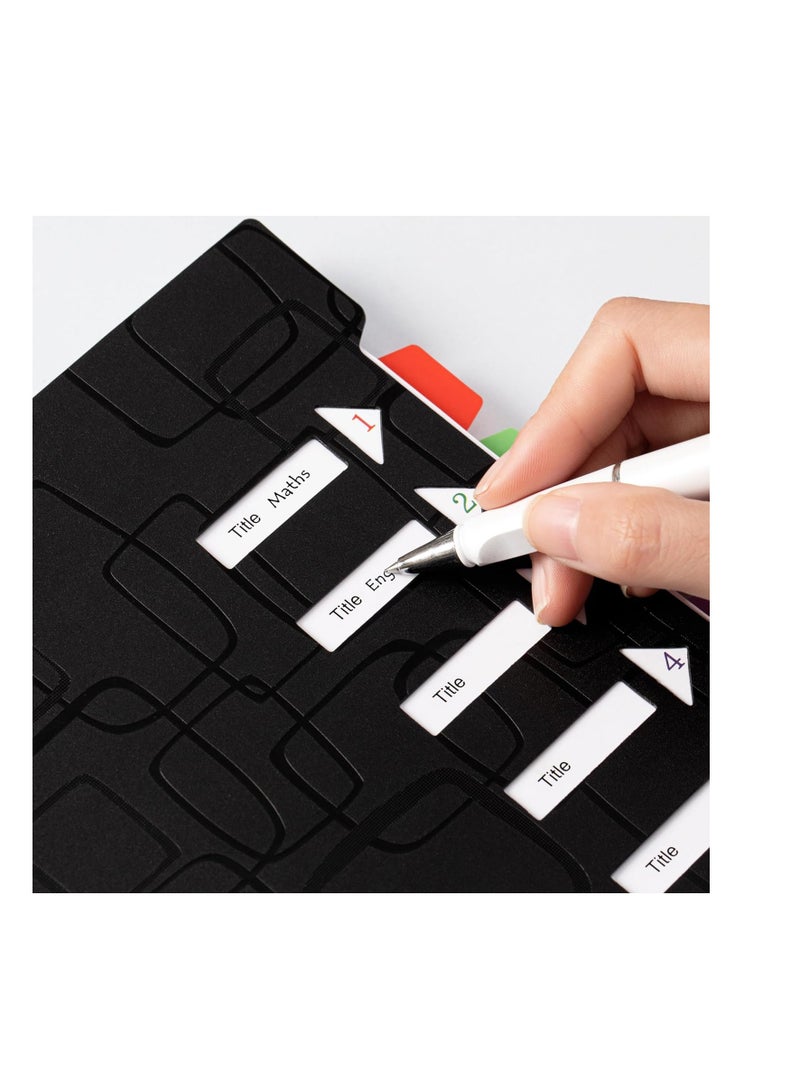 Spiral Notebook for Work, 5 Subject Notebook, Notebooks for School with Dividers Tabs, 6.2 x 8.3 - Image 3