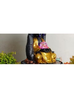 MERUPAM Merupam Hand Buddha Water Fountain for Home Decor with Multicolor LED Light with Crystal Ball Indoor Water Fountain for Home Decoration Showpiece Office Temple Decor M28  - Image 5