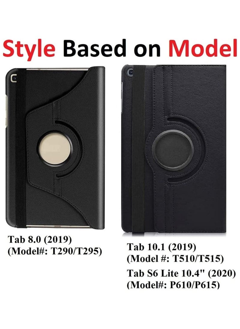 vesus Samsung Galaxy Tab S6 Lite 10.4 2020 Case - 360 Degree Rotating Stand [Auto Sleep/Wake] Folio Leather Smart Cover Case - Image 2