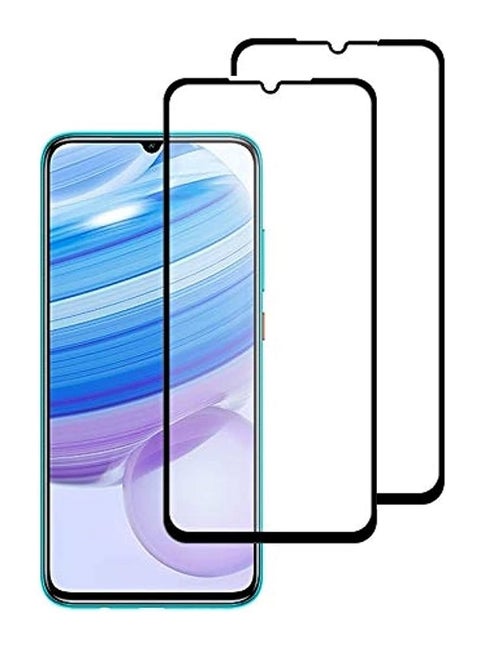 2 Pieces Tempered Glass Screen Protector 5D Designed For Xiaomi Redmi 10X 5G Full Glue Edge to Edge Full Screen Coverage And Bubble Free