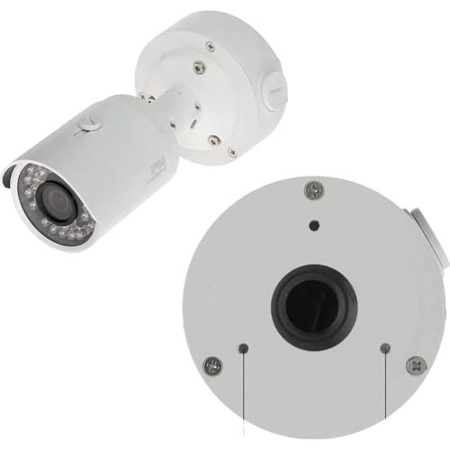 MAXXION Waterproof Security Camera Mount – Durable ABS Junction Box for Bullet & Dome Cameras.Conceals Cables and installs Easily for Outdoor CCTV. (Heavy Plastic Small Round Camera Box) - Image 4