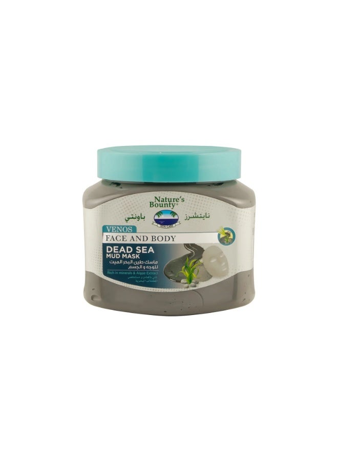 NATURE'S BOUNTY VENOS FACE AND BODY DEAD SEA MUD MASK - 560ml - Image 1