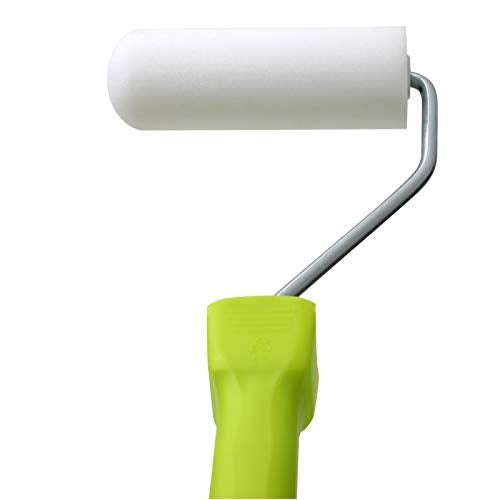 KUPOO Foam Paint Roller Tray Set,4-Inch Mini Roller Cover Refills with Frame, Paint Tray, Liners, High-Density Foam Small Roller Naps, Bathtub Refinishing Sponge Roller Kit(15Pcs) - Image 5