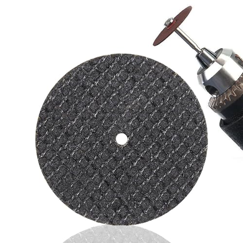 Oligitdi 27 Pcs Cutting Wheel Set for Rotary Tool Double Mesh Cutting Discs Set, 32mm, 27 Pieces with 2 Mandrels, Wear-Resistant for Multi-Purpose Use - Image 1